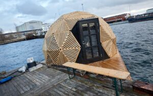 Sauna dome at the harbour in Copenhagen