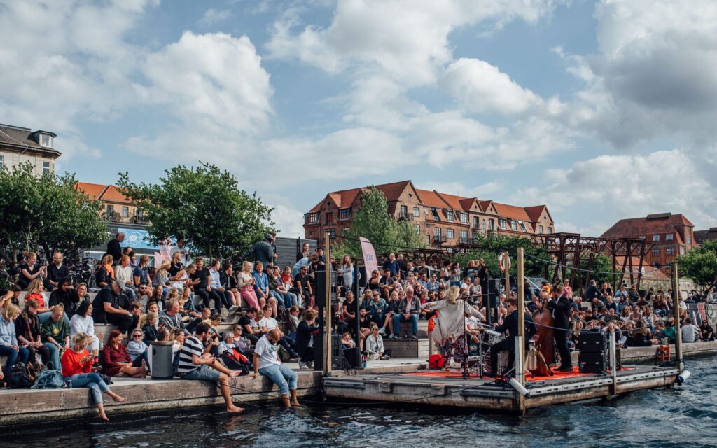 Jazz koncert and People by the habour in Copenhagen